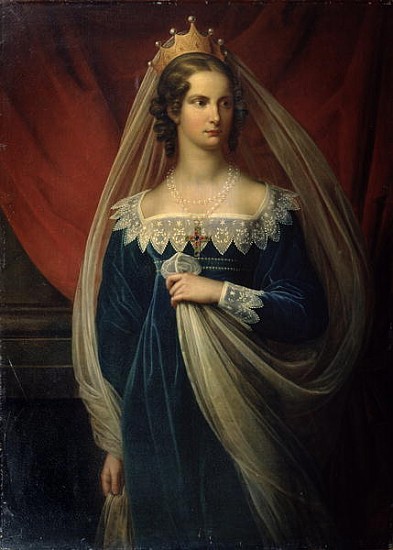 Portrait of Princess Charlotte von Preussen from Franz Gerhard von Kugelgen
