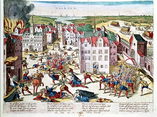 Massacre in Flanders during the Government of Fernando Alvarez de Toledo (1508-82) Duke of Alba, 30t from Franz Hogenberg