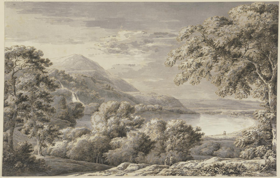 Mountain landscape with lake from Franz Innocenz Josef Kobell
