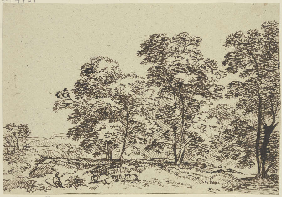 Landschaft mit hohen Bäumen from Franz Innocenz Josef Kobell