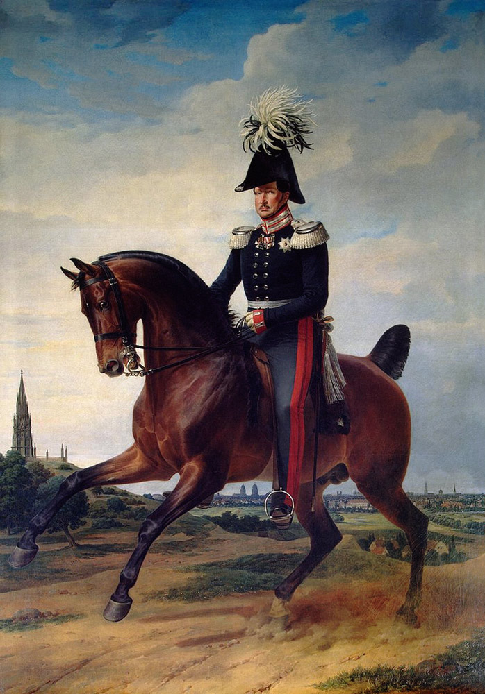 Equestrian Portrait of Frederick William III of Prussia (1797-1840) from Franz Krüger