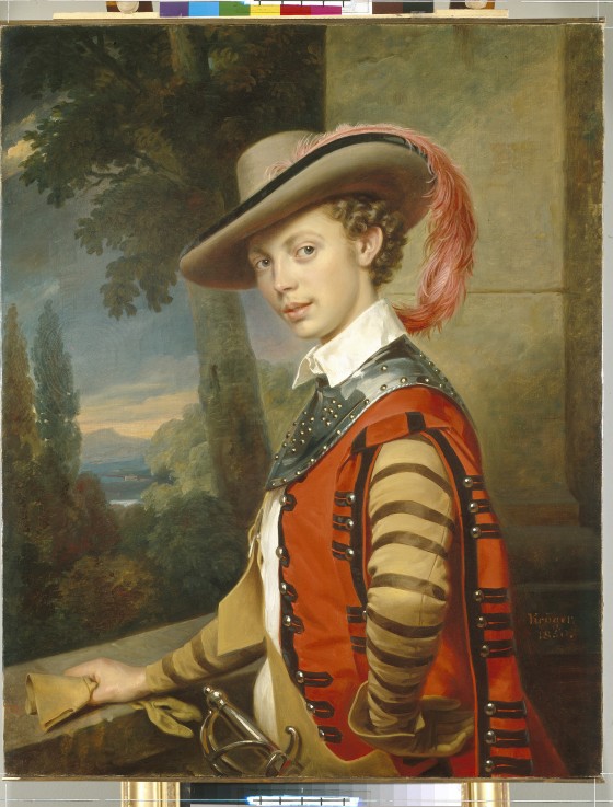 Portrait of Prince Nikolai Saltykov in Fancy Dress from Franz Krüger
