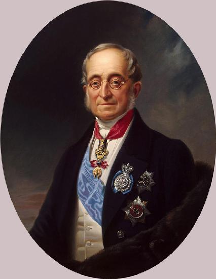 Portrait of the Chancellor of the Russian Empire Count Karl Robert Nesselrode (1780-1862)