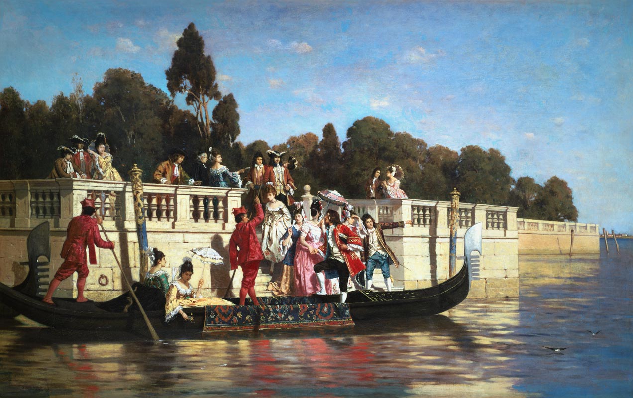 An elegant boat party. from Franz Leo Ruben