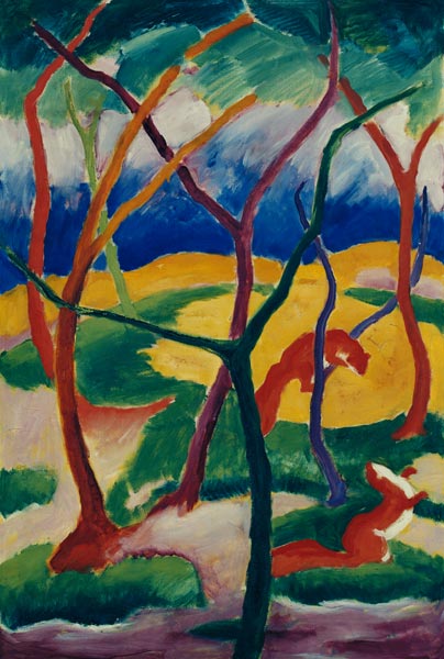 Weasels Playing from Franz Marc