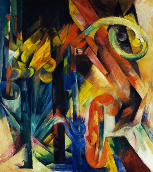 Woods with squirrels from Franz Marc