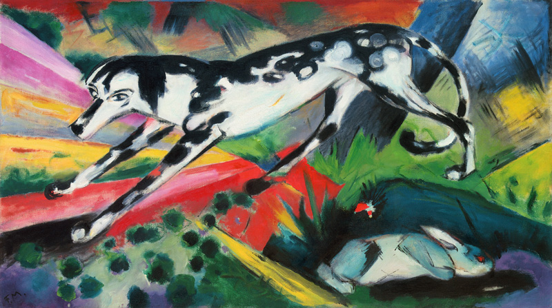 The fear of the rabbit from Franz Marc