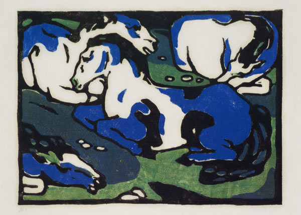 Resting horses from Franz Marc