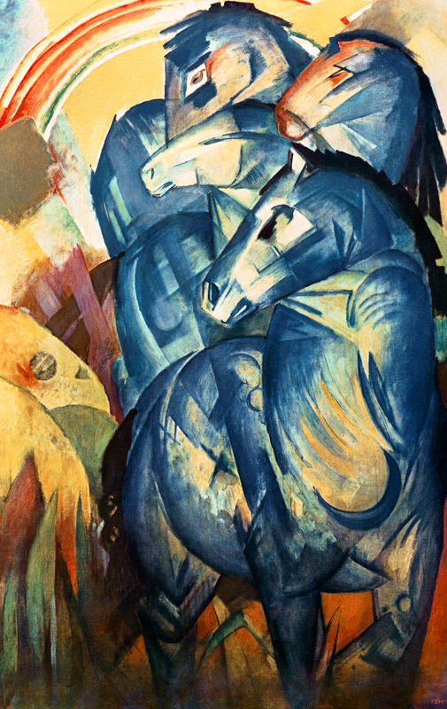 The tower of the blue horses from Franz Marc