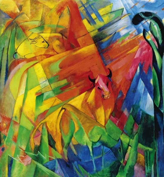 Animals in a Landscape from Franz Marc