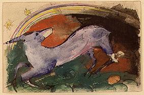The flight of the violet gazelle from Franz Marc