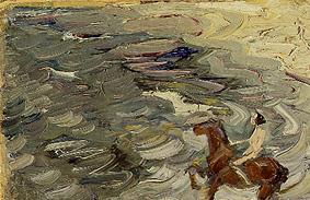 Rider by the sea from Franz Marc