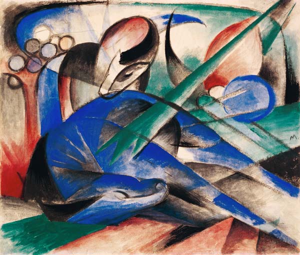 Sleeping horse from Franz Marc