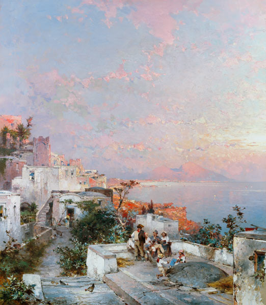 Posilipo, Naples from Franz Richard Unterberger