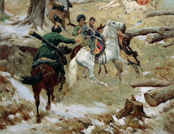 The Death of Major General Sleptsov in Chechnya from Franz Roubaud