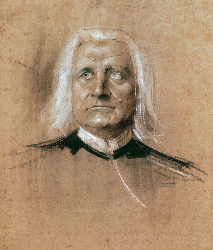 Portrait of Franz Liszt (1811-1886) from Franz von Lenbach