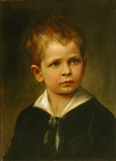 Portrait of Ludwig von Hagn, Son of the Painter Ludwig von Hagn from Franz von Lenbach
