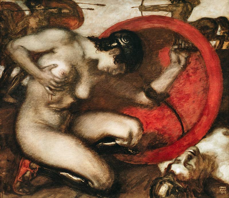 This one wounded Amazone from Franz von Stuck