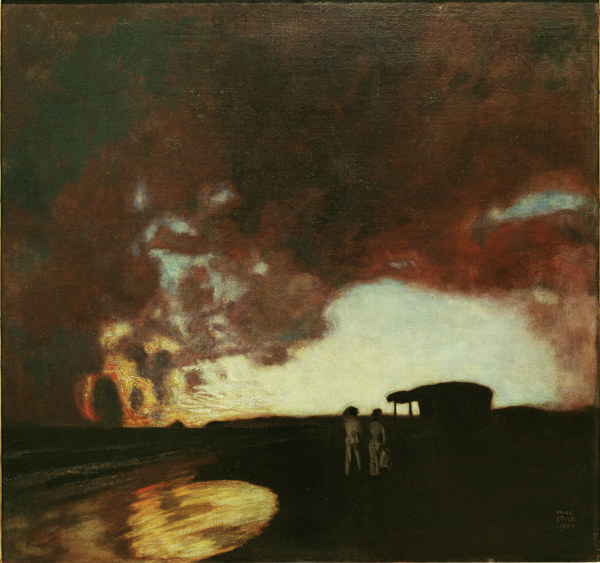 Stuck / Sunset at the sea / 1900 from Franz von Stuck