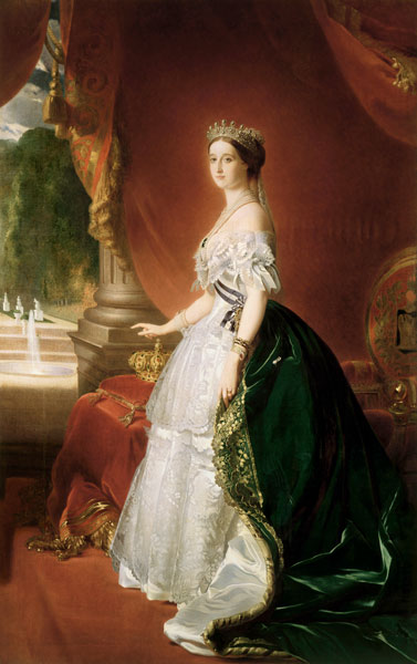 Portrait of Empress Eugenie of France (1826-1920), born de Montijo, Countess of Teba from Franz Xaver Winterhalter