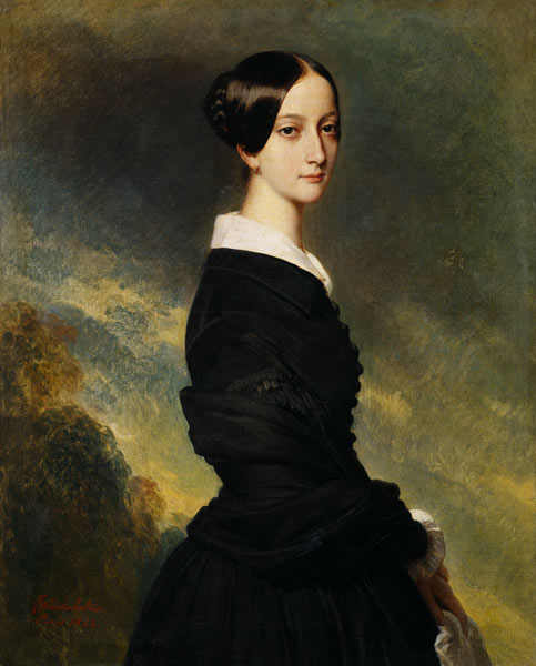 Portrait of Francisca Caroline de Braganca (1824-98) from Franz Xaver Winterhalter