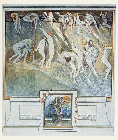 Illustration from Dante''s ''Divine Comedy'', Inferno, Canto XIV. 28 from Franz von (Choisy Le Conin) Bayros