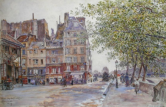 The Quai des Orfevres from Frederic Anatole Houbron