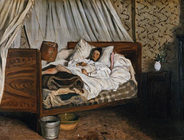 The Improvised Ambulance, The Painter Monet Wounded at Chailly-en-Biere from Frédéric Bazille