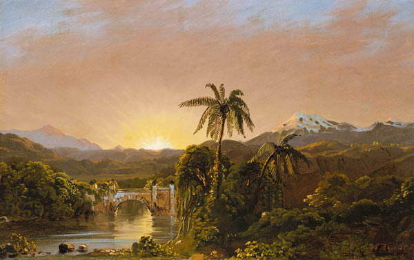 Sunset in Equador from Frederic Edwin Church