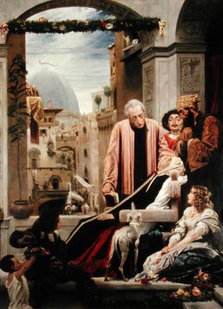 The Death of Brunelleschi from Frederic Leighton