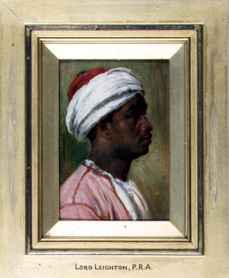 Study of a Nubian young man (panel) from Frederic Leighton