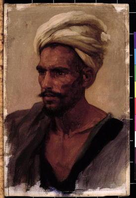 Male figure with a Turban, 1865 (oil on canvas)
