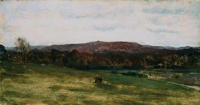 Study of Hills (oil on canvas)