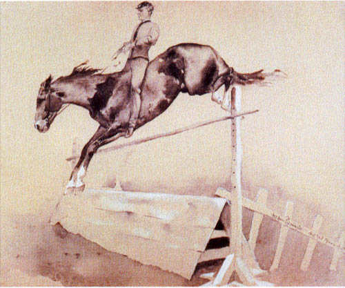 Jump (soldier with horse) from Frederic Remington