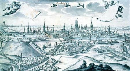 Panorama of Gdansk from Frederich Wener