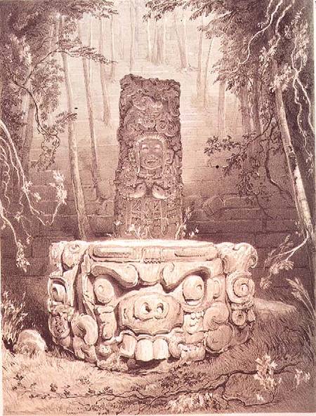 Mayan temple, Honduras from Frederick Catherwood