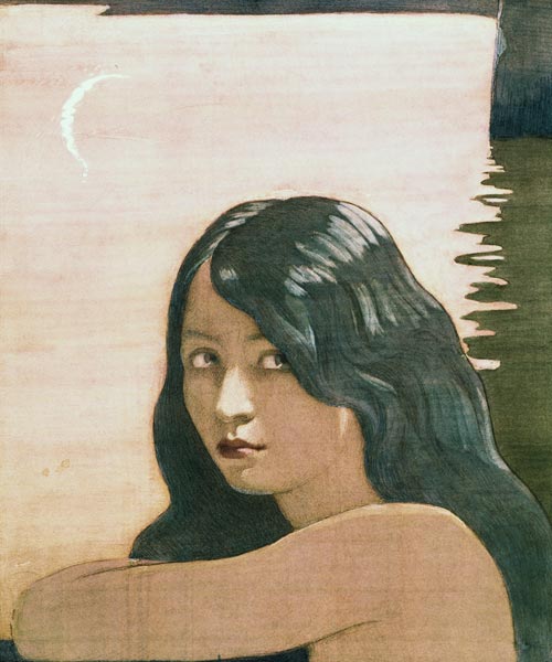 The Spirit 'Water' from 'The Bluebird' from Frederick Cayley Robinson