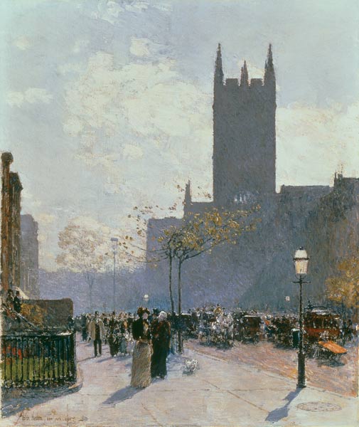 Lower Fifth Avenue from Frederick Childe Hassam