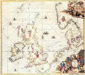Map of the North Sea, c.1675