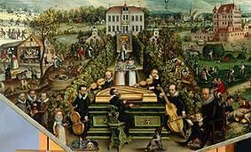 Society in the open playing instruments from Frederick van Valckenborch