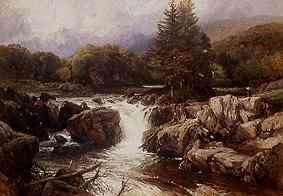Mountains landscape with torrent. from Frederick William Hulme