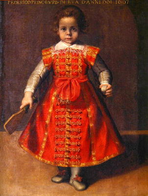 Federico Ubaldo della Rovere aged 2, 1607 (oil on canvas) from Frederico (Fiori) Barocci
