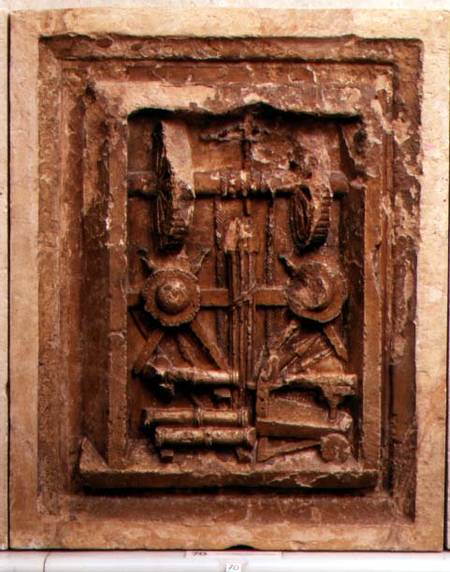 Plaque depicting a winch from Frederico (Fiori) Barocci