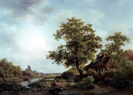 A Wooded Landscape from Frederik Marianus Kruseman