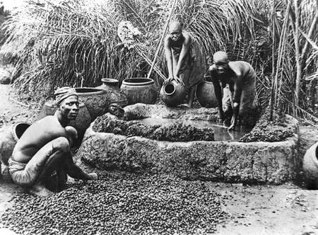 Making palm oil in Dahomey from French  Photographer