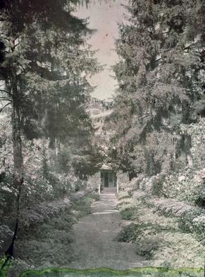 Path in Monet's Garden at Giverny, early 1920s (photo) from French Photographer, (20th century)