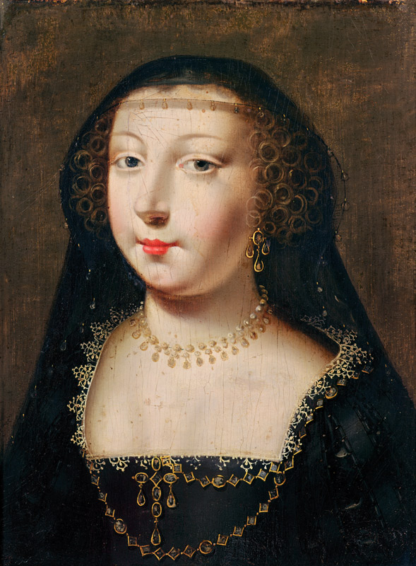 Portrait of Gabrielle d''Estrees from French School