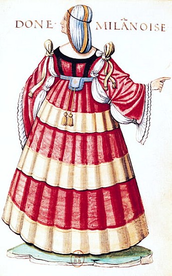 A Milanese Lady from French School