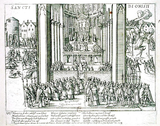 Abjuration of Henri IV (1553-1610) at St. Denis on 15th July 1593 from French School