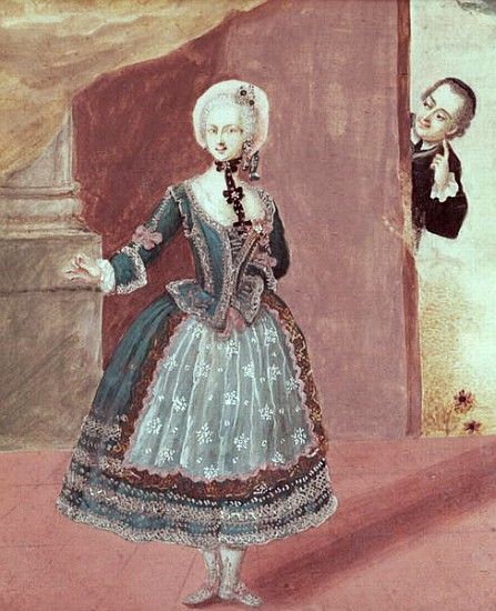 An Actress in the Role of Rosine in ''The Barber of Seville'' Pierre-Augustin Caron de Beaumarchais  from French School